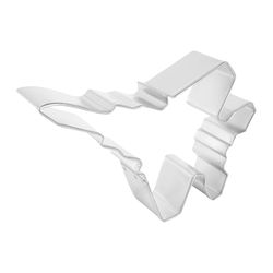 R&M International Corp 5 in. L Fighter Jet Cookie Cutter Silver 1 pc