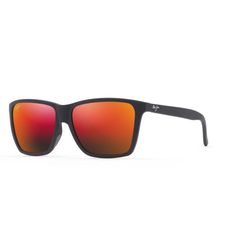 Maui Jim Cruzem Sunglasses Unisex Matte Black Frame Hawaii Lava Lens Polarized