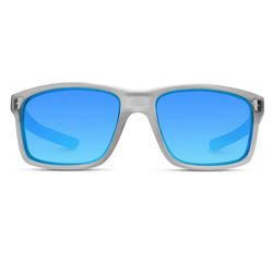 WearMe Pro Sunglasses Clear Gray Frame Blue Lens