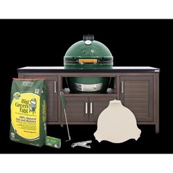 Big Green Egg XL Custom EGG Table Aluminum/Steel 32 in. H X 29 in. W X 69 in. L