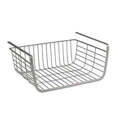 Spectrum Ashley 10.25 in. L X 13 in. W X 5.5 in. H Silver Shelf Basket