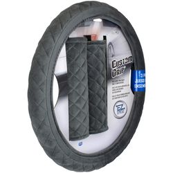 Custom Accessories Custom Grip Gray Super Soft Steering Wheel Cover For Universal 3 pk