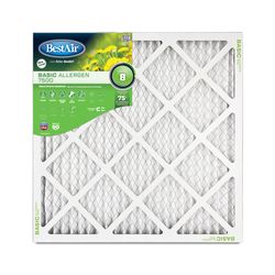 BestAir 20 in. W X 20 in. H X 1 in. 8 MERV Pleated Air Filter 1 pk