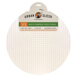 Urban Slicer Pizza Worx Paper Composite White Pizza Chopping Board 6 each
