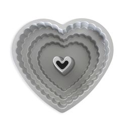 Nordic Ware 10 in. W X 10 in. L Tiered Heart Bundt Pan Toffee