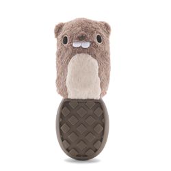 Bark Brown Cotton/Rubber PB Beaver Dog Toy Medium