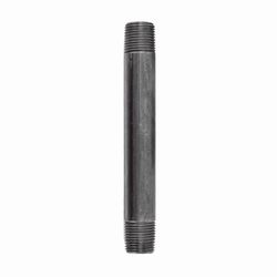 STZ Industries 1/8 in. MIP each X 1/8 in. D MIP Black Steel 6 in. L Nipple