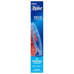 Ziploc 2 gal Clear Freezer Bag 10 pk