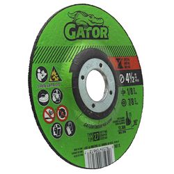 Gator 4-1/2 in. D X 7/8 in. X 1/8 in. thick Metal Grinding Wheel 1 pc