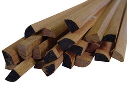 Alexandria Moulding 1/2 in. H X 8 ft. L Primed Brown Oak Molding