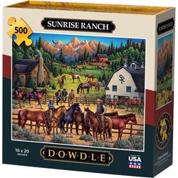Dowdle Puzzle Sunrise Ranch Multicolored 500 pc