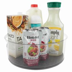 Spectrum Black/Clear Plastic Lazy Susan