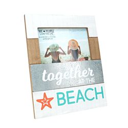 Pavilion We People Weathered Brown/White MDF Picture Frame 4 x 6 in.