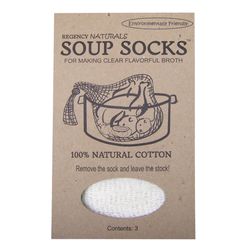 Regency Naturals White Cotton Soup Sock