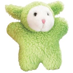 Zanies For Dog Green Fleece Cuddly Baby Lamb Squeaky Dog Toy Large