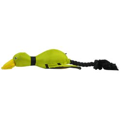 Hyper Pet Flying Series For Dog Green Fabric Duck Scented Dog Toy 1 pk