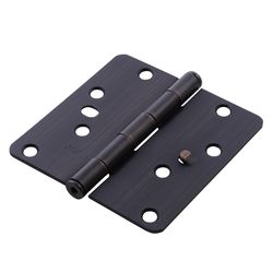 Ace 4 in. L Oil Rubbed Bronze Residential Door Hinge 3 pk