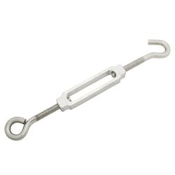 Hampton Zinc-Plated Stainless Steel 0.327 in. D Turnbuckle 350 lb 8 in. L