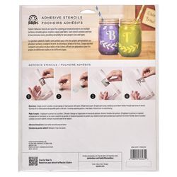 FolkArt Vinyl Script Stencil Set 3 pk