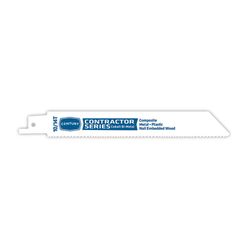 Century Drill & Tool 6 in. Bi-Metal Contractor Series Reciprocating Saw Blade 10/14 TPI 5 pk