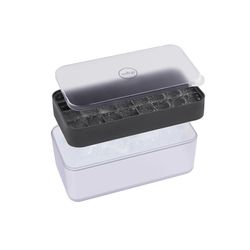 W&P Black/Clear Plastic/Silicone Ice Box