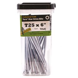 Big Timber Star T25 Head X 6 in. L Torx Insert Bit Steel 20 pc