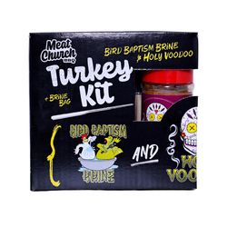 Meat Church Holy Voodoo & Bird Baptism Brine and Turkey Rub Kit 33 oz