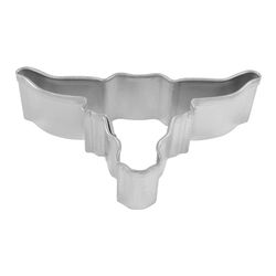 R&M International Corp 3 in. L Mini Longhorn Cookie Cutter Silver 1 pc