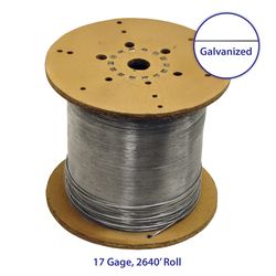 Ironridge 0.0453 in. H X 2640 ft. L Galvanized Steel Electric Fencing Silver