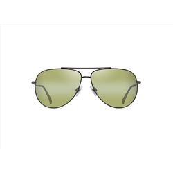 Maui Jim Hauoli XL Sunglasses Unisex Shiny Dark Ruthenium Frame Maui HT Lens Polarized