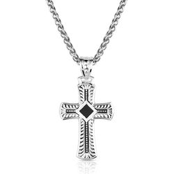 Montana Silversmiths Men's Sundown Ridge Cross Necklace