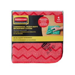Rubbermaid Microfiber Wiping Cloth 12 in. W X 12 in. L 4 pk