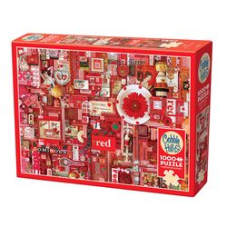 Cobble Hill Red Jigsaw Puzzle Red 1000 pc
