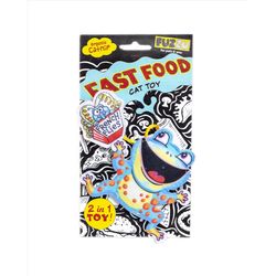 Fuzzu Fast Food For Cat Multicolored Frog and French Catnip Toy One Size 1 pk