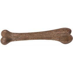 Spot Bam-bones For Dog Brown Bamboo Fibers Bacon Bone Pet Toy Medium 1 pk