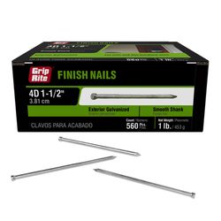 Grip-Rite 6D 2 in. Finishing Bright Steel Nail Countersunk Cupped Head 1 lb