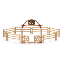 Schleich Horse Club Paddock w/Entry Gate Toy Multicolored