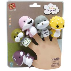 Playmaker Toys Sea Life Critters Finger Puppet Assorted 5 pc