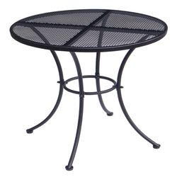 Living Accents Winston Black Round Steel Bistro Table
