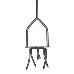 Yard Butler 6 Tine Steel Hand Tiller 24 in. Steel Handle