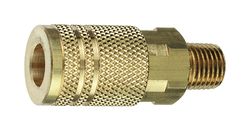 Amflo Brass 1/4 in. I/M Style Coupler 1/4 in. Male 1 pc