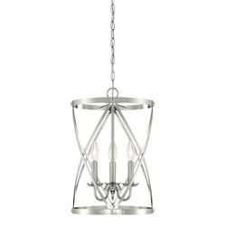 Westinghouse Isadora Brushed Nickel Gray 3 lights Chandelier