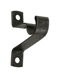 Kenney Black Traditional/Transitional Cafe Curtain Rod Bracket 3/4 in. L