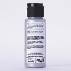 FolkArt Color Shift Metallic Silver Flash Craft Paint Exterior and Interior 2 oz