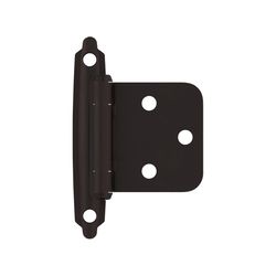 Amerock 1-13/16 in. W X 2-3/4 in. L Oil Rubbed Bronze Black Steel Variable Hinge 10 pk
