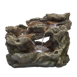 Alpine Polyresin Assorted Fountain with LED Light