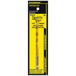 Eazypower Isomax 1/4 in. High Speed Steel Drill Bit Hex Shank 1 pk