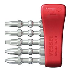 Vessel Impact Ball Assorted Torsion Bit Set Alloy Steel 5 pc