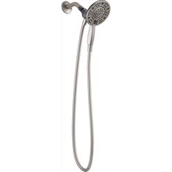 Delta Brushed Nickel Stainless Steel 4 settings Showerhead Combo 1.75 gpm