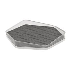 Spectrum Hexa 1.25 in. H X 7.75 in. W X 8.75 in. L Clear Lazy Susan